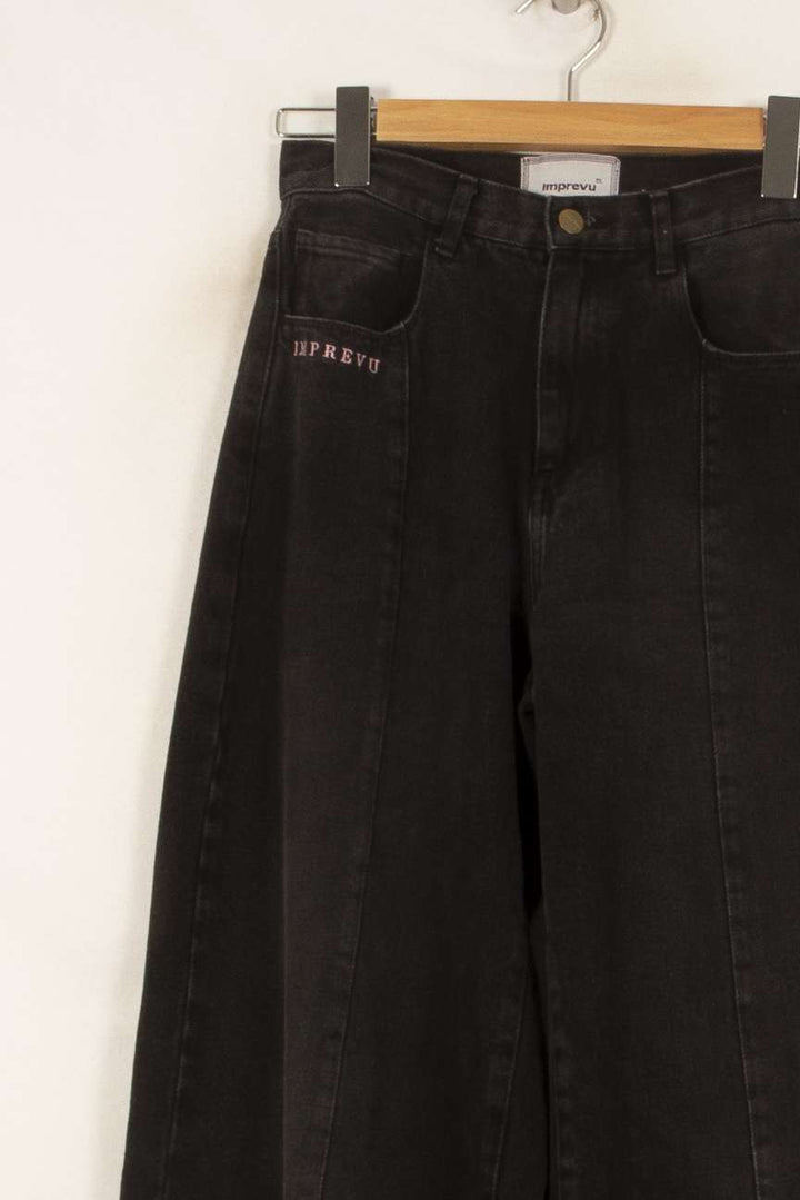 Jean Large Noir - Taille XS/34 de la marque Imprevu | PARAD53298 - Vendu par Paradigme - Image 3