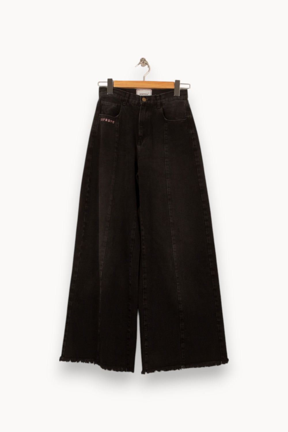 Jean Large Noir - Taille XS/34 de la marque Imprevu | PARAD53298 - Vendu par Paradigme - Image 2