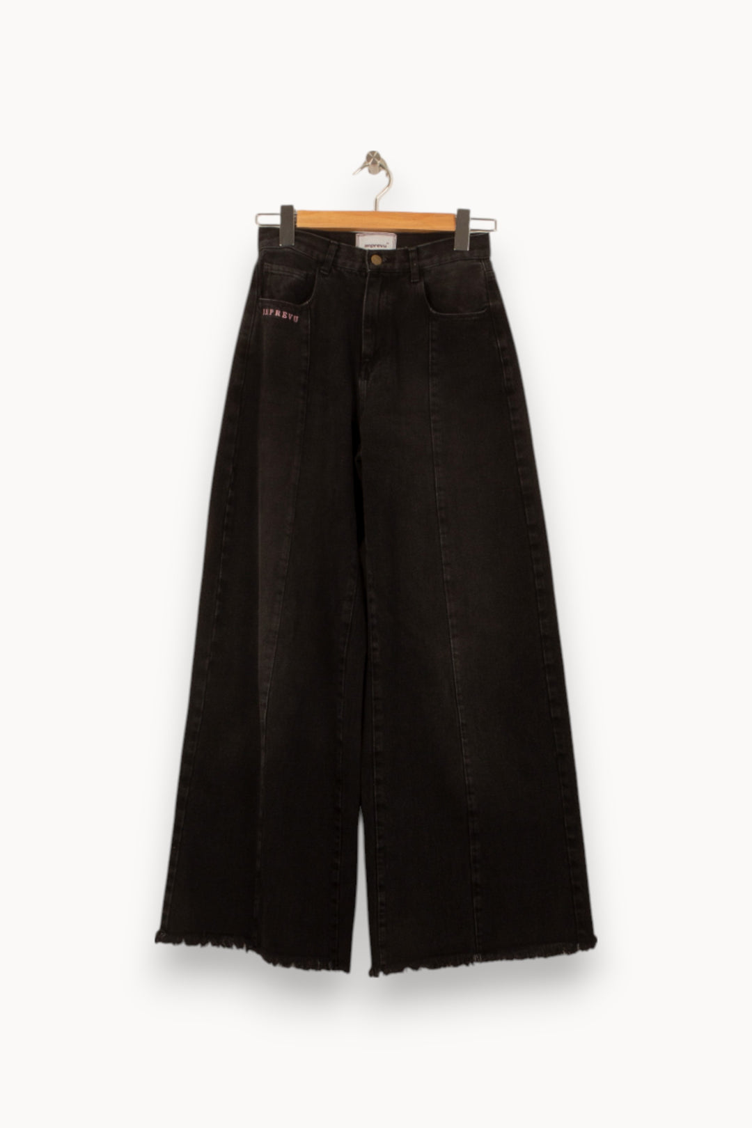 Jean Large Noir - Taille XS/34 de la marque Imprevu | PARAD53298 - Vendu par Paradigme - Image 2