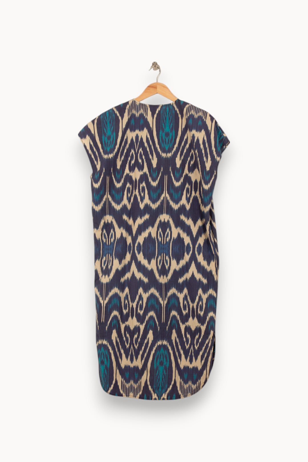 Robe Midi Bleue et Beige - Taille S/36 de la marque Vanessa Bruno | PARAD53302 - Vendu par Paradigme - Image 4