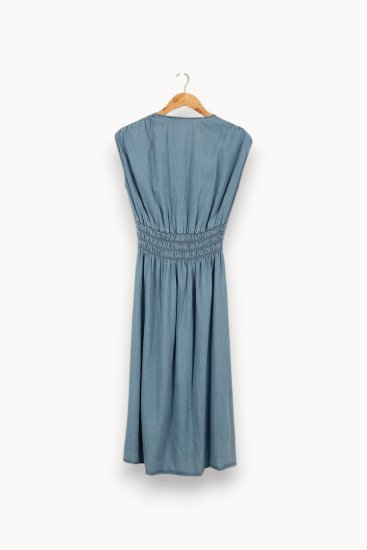 Robe Midi Bleue - Taille S/36 de la marque Sessùn | PARAD53303 - Vendu par Paradigme - Image 4