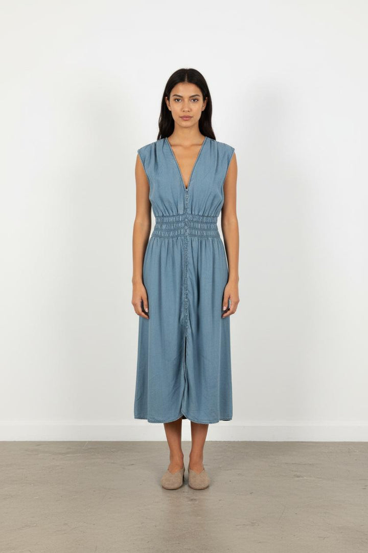 Robe Midi Bleue - Taille S/36