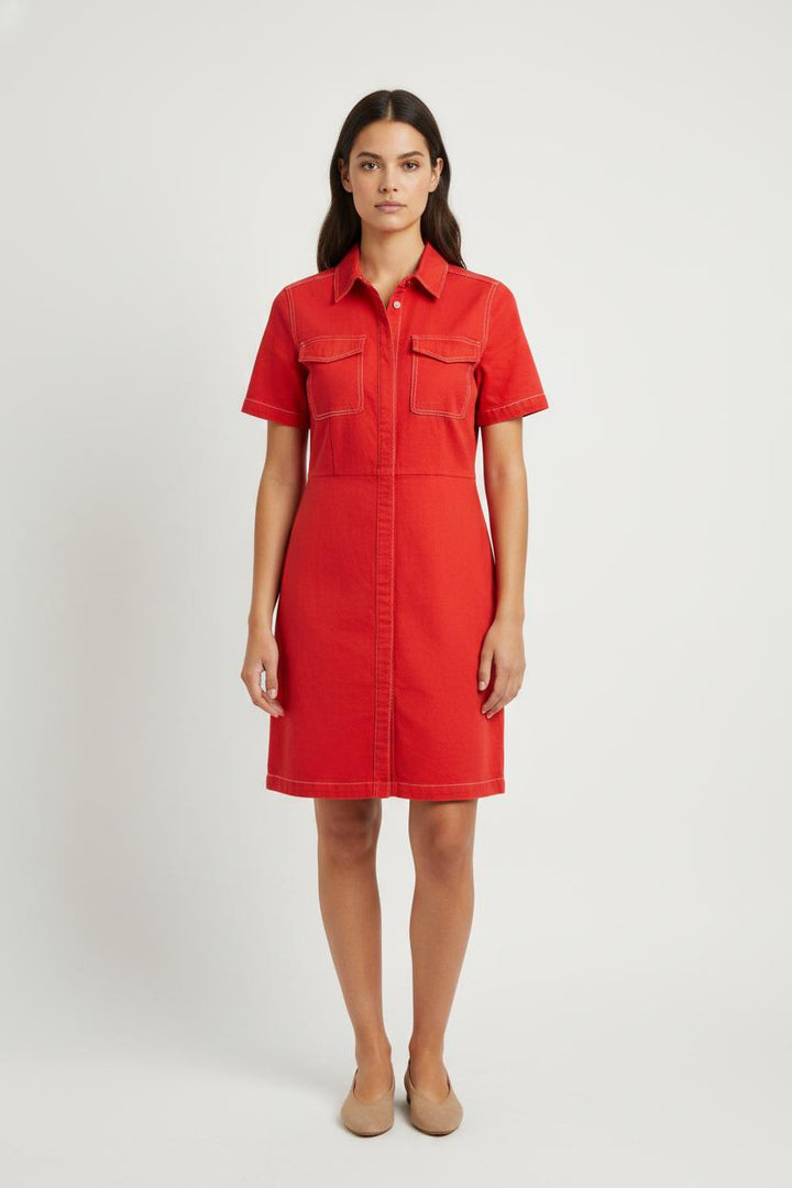 Robe chemise rouge - Taille M/38