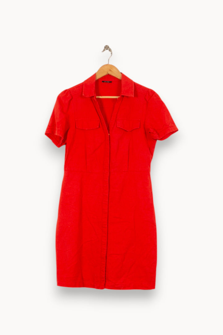 Robe chemise rouge - Taille M/38 de la marque One Step | PARAD53304 - Vendu par Paradigme - Image 2