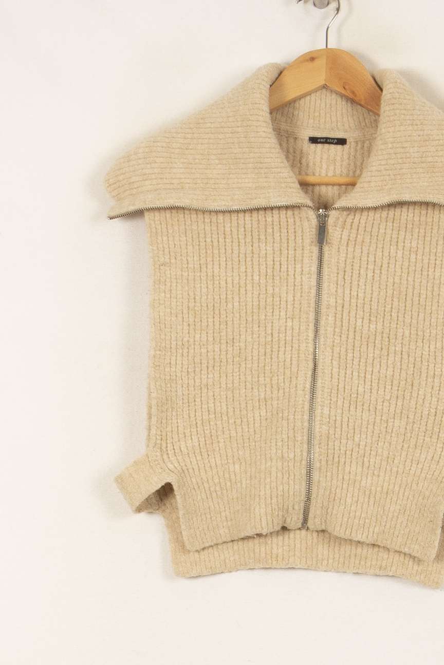Gilet Beige - Taille S/36 de la marque One Step | PARAD53307 - Vendu par Paradigme - Image 3