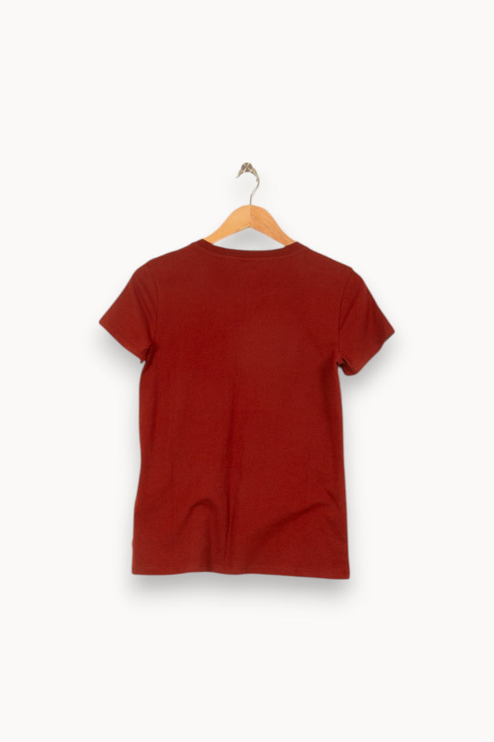 Tee-shirt Marron et Blanc - Taille XS/34 de la marque Levi's | PARAD53310 - Vendu par Paradigme - Image 4