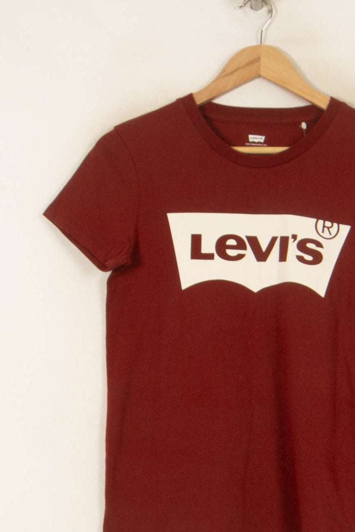 Tee-shirt Marron et Blanc - Taille XS/34 de la marque Levi's | PARAD53310 - Vendu par Paradigme - Image 3