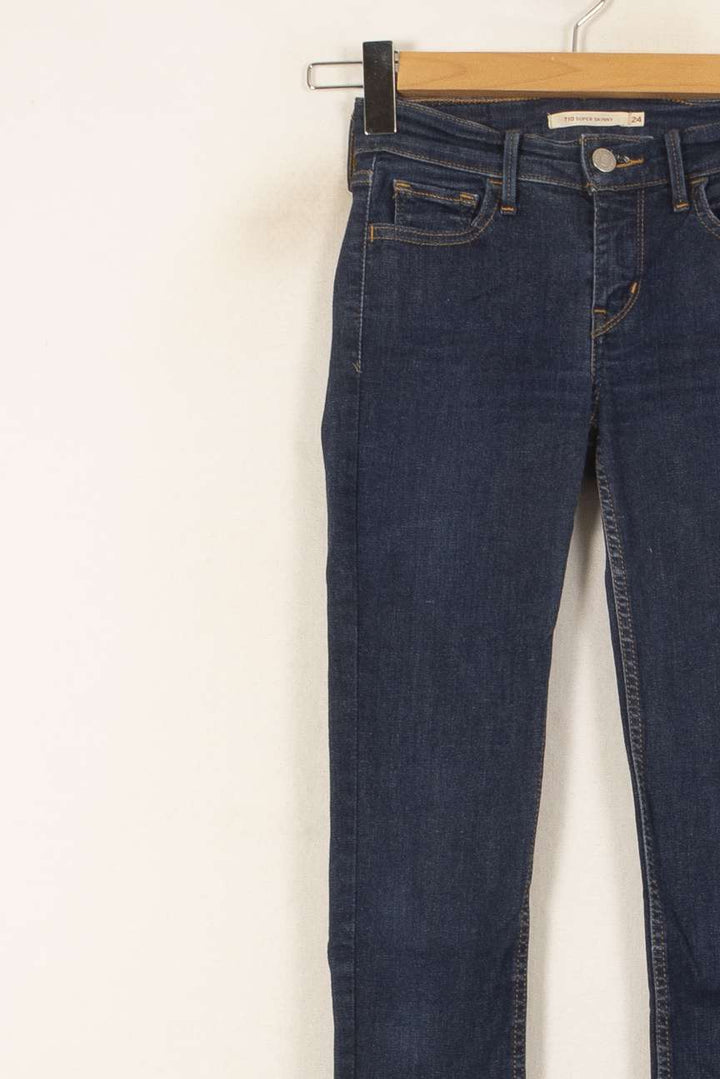 Jean Skinny Bleu - Taille XS/34 de la marque Levi's | PARAD53314 - Vendu par Paradigme - Image 3