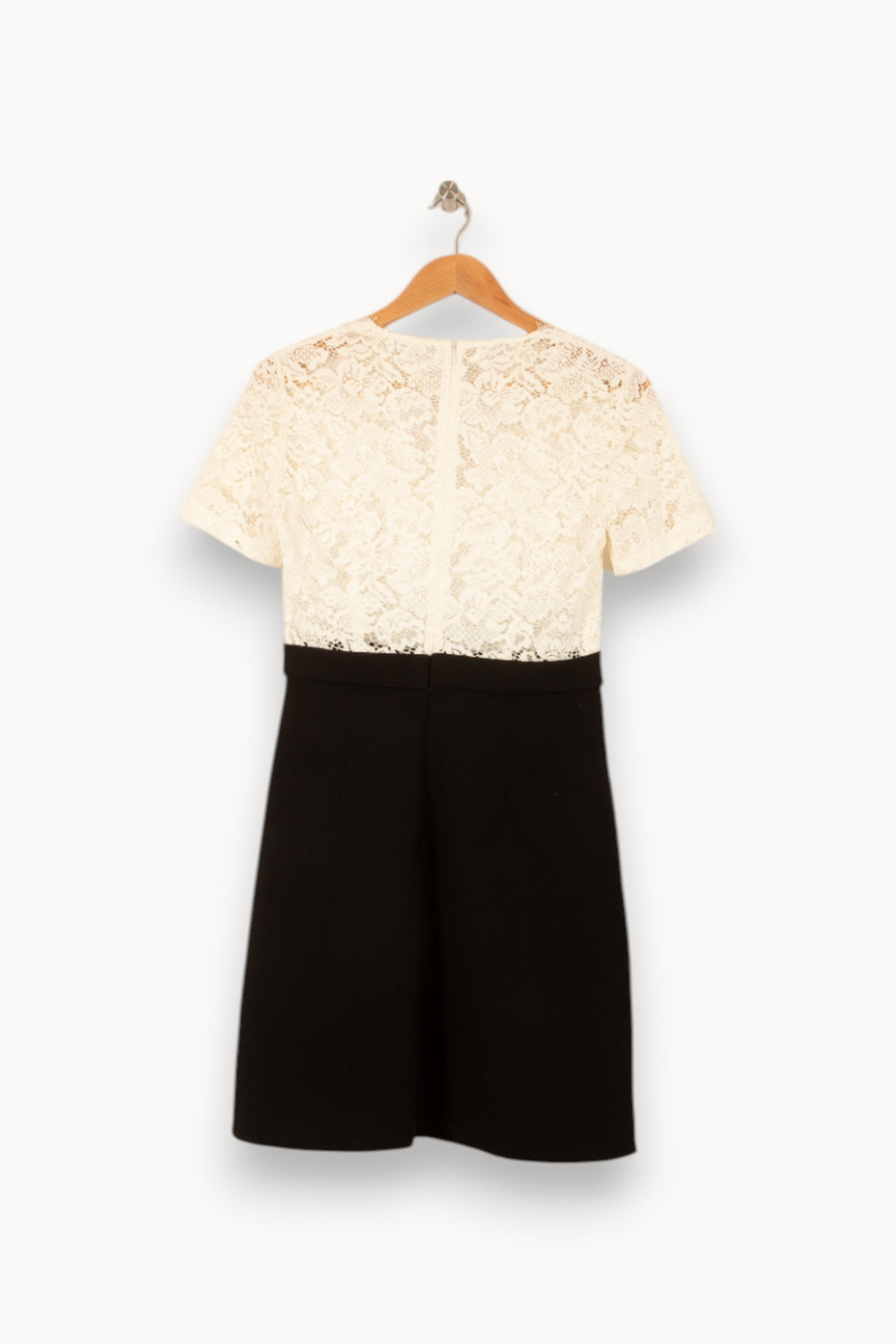 Robe Courte Blanche et Noire - Taille S/36 de la marque Claudie Pierlot | PARAD53326 - Vendu par Paradigme - Image 4