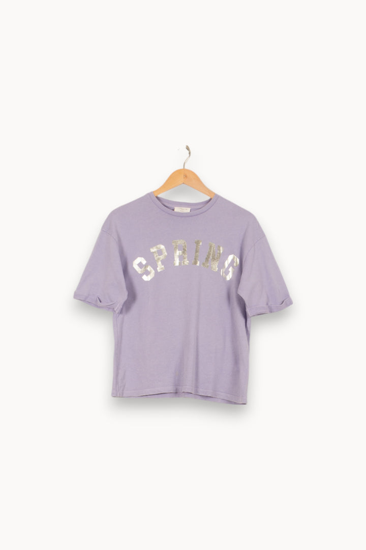 Tee-shirt Violet - Taille S/36 de la marque Maison 123 | PARAD53334 - Vendu par Paradigme - Image 2