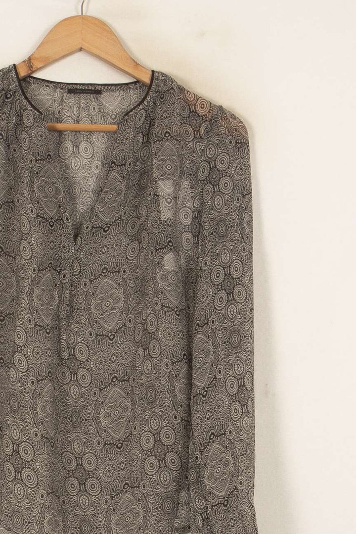 Blouse Grise - Taille XS/34 de la marque IKKS | PARAD53338 - Vendu par Paradigme - Image 3