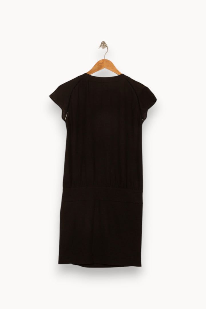Robe Droite Noire - Taille XS/34 de la marque IKKS | PARAD53369 - Vendu par Paradigme - Image 4