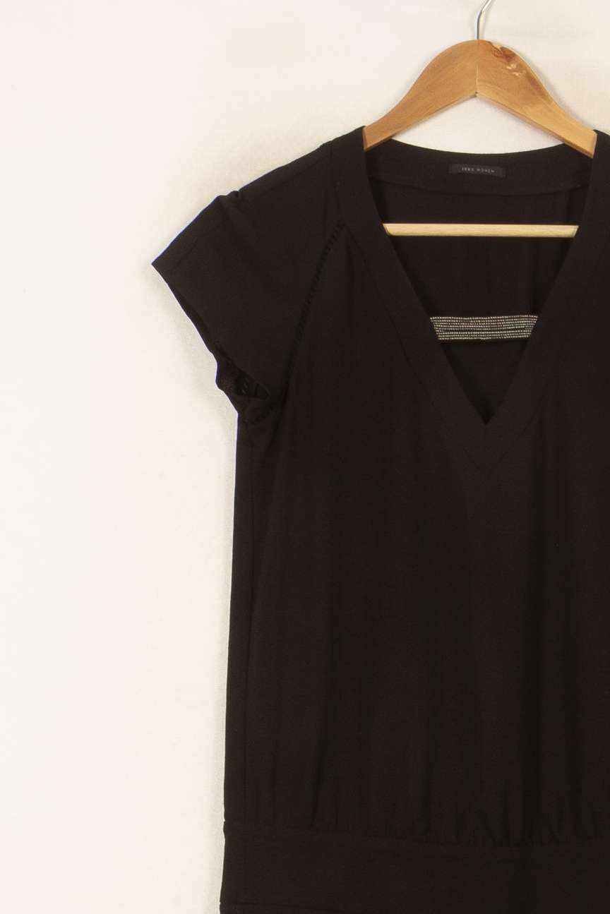 Robe Droite Noire - Taille XS/34 de la marque IKKS | PARAD53369 - Vendu par Paradigme - Image 3