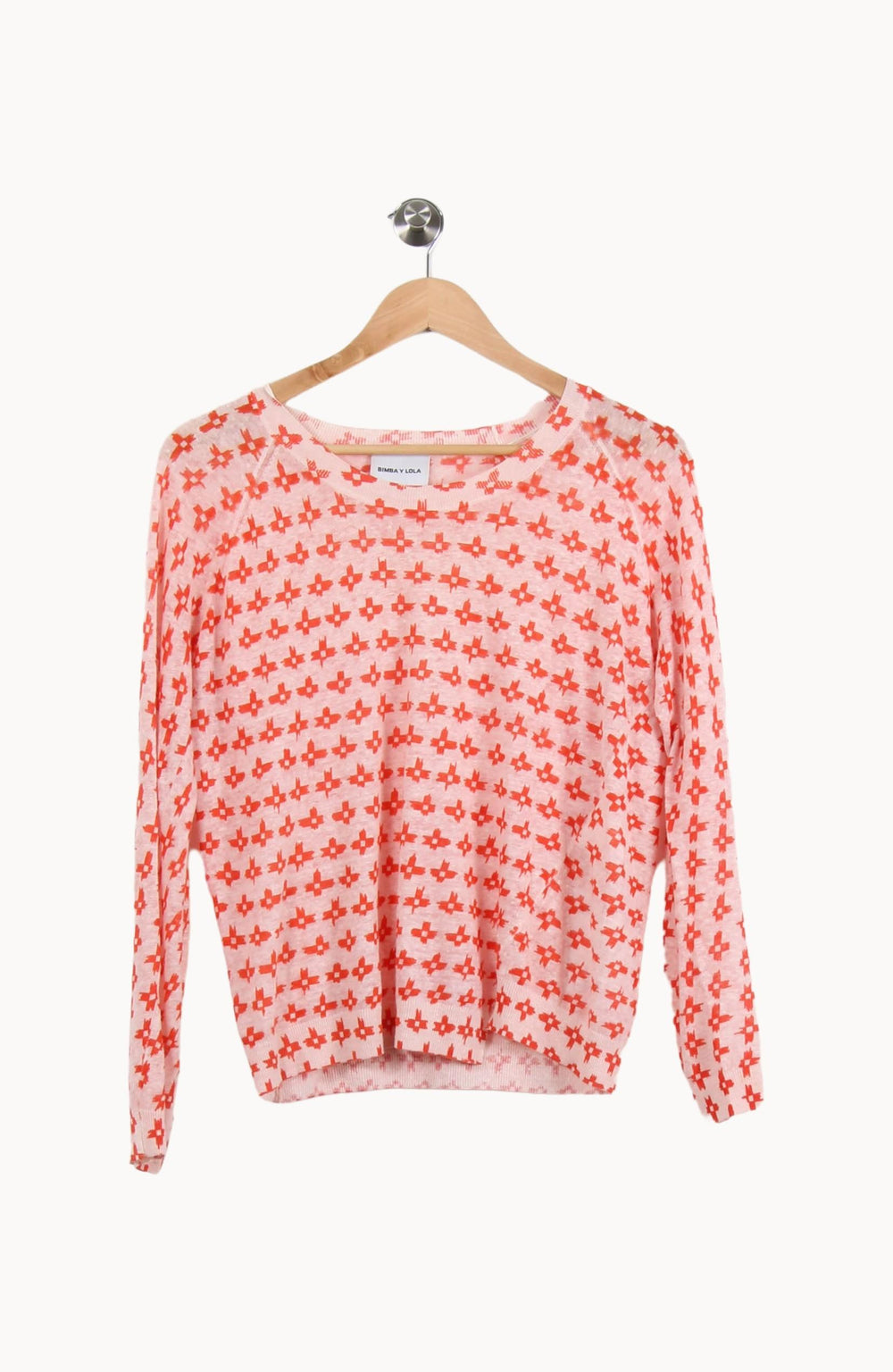 Pull Orange et Blanc - Taille S/36 de la marque Bimba y Lola | PARAD53374 - Vendu par Paradigme - Image 2