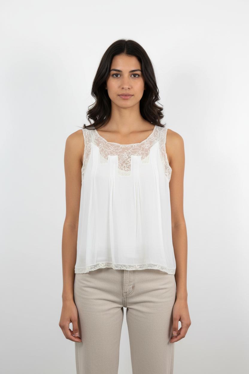 Débardeur Blanc - Taille XS/34