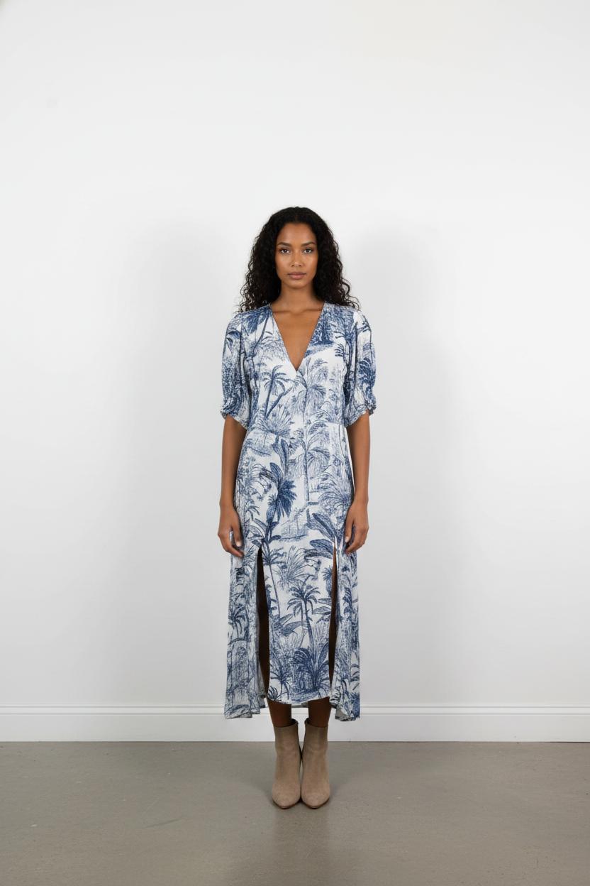 Robe Blanche et Bleue - Taille M/38