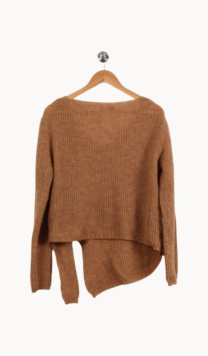 Pull Marron - Taille L/40 de la marque La Fée Maraboutée | PARAD53394 - Vendu par Paradigme - Image 4