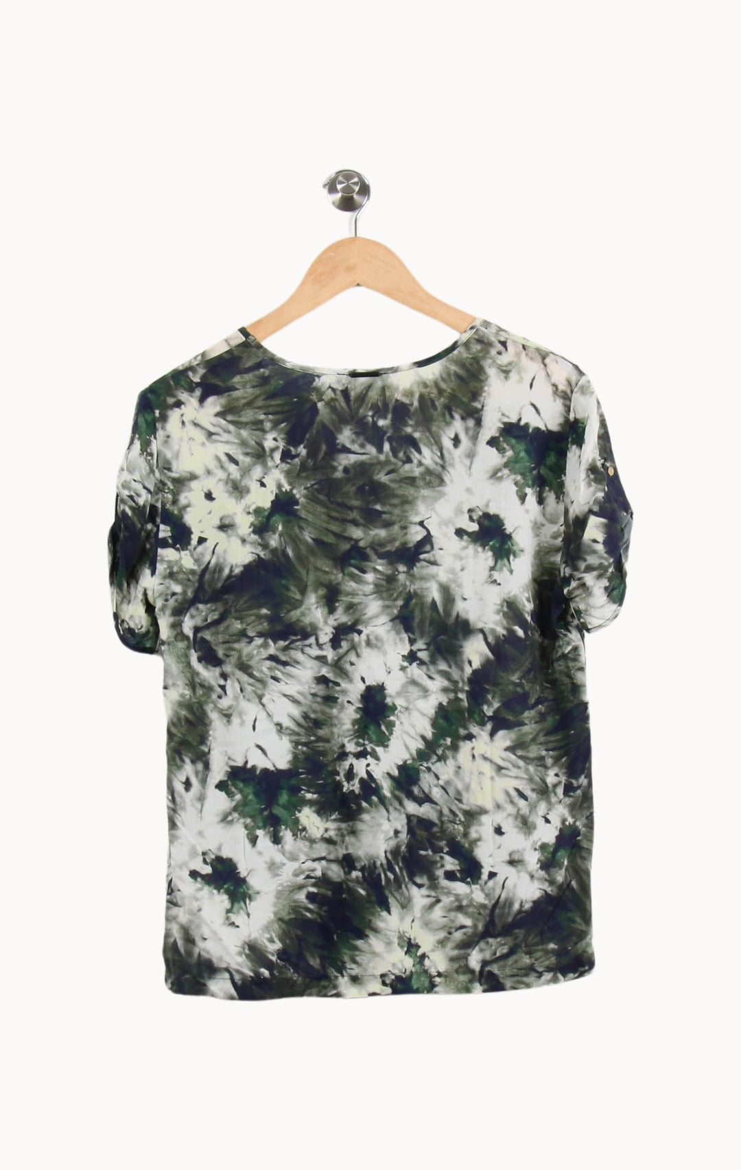 Blouse Verte et Blanche - Taille M/38 de la marque One Step | PARAD53398 - Vendu par Paradigme - Image 4