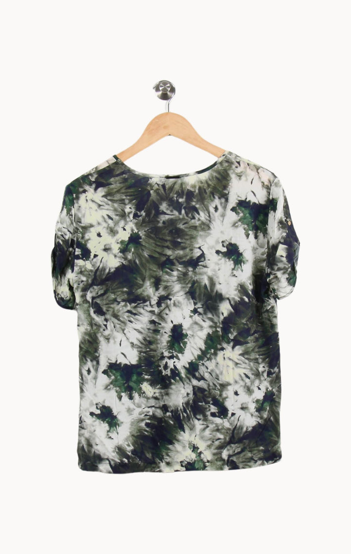 Blouse Verte et Blanche - Taille M/38 de la marque One Step | PARAD53398 - Vendu par Paradigme - Image 4