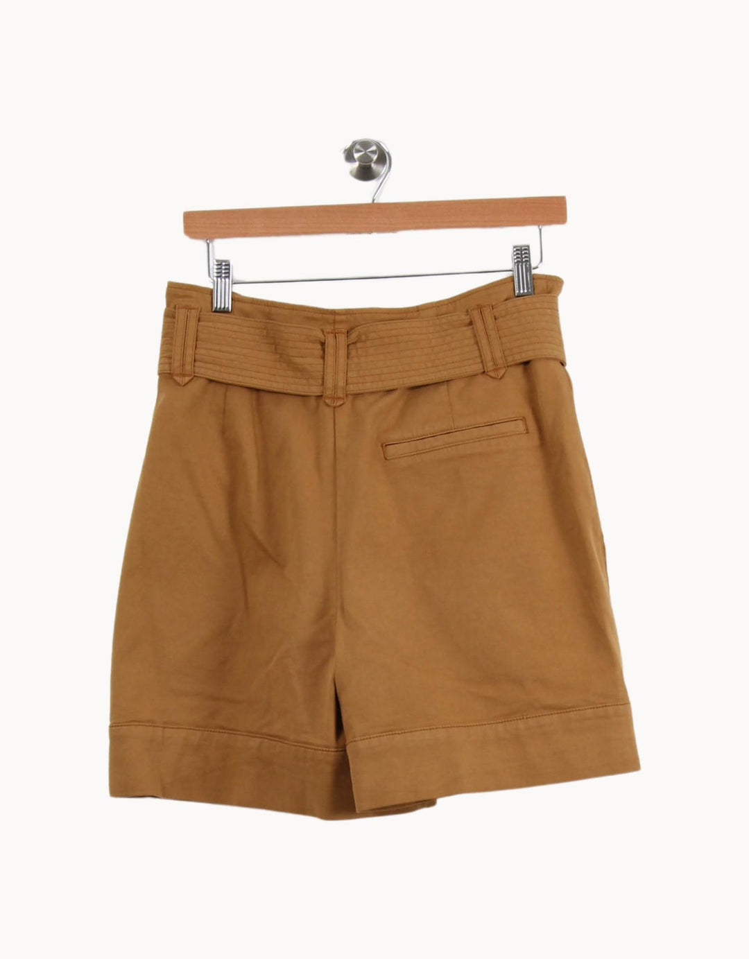 Short Taille Haute Marron - Taille L/40 de la marque Sézane | PARAD53399 - Vendu par Paradigme - Image 4