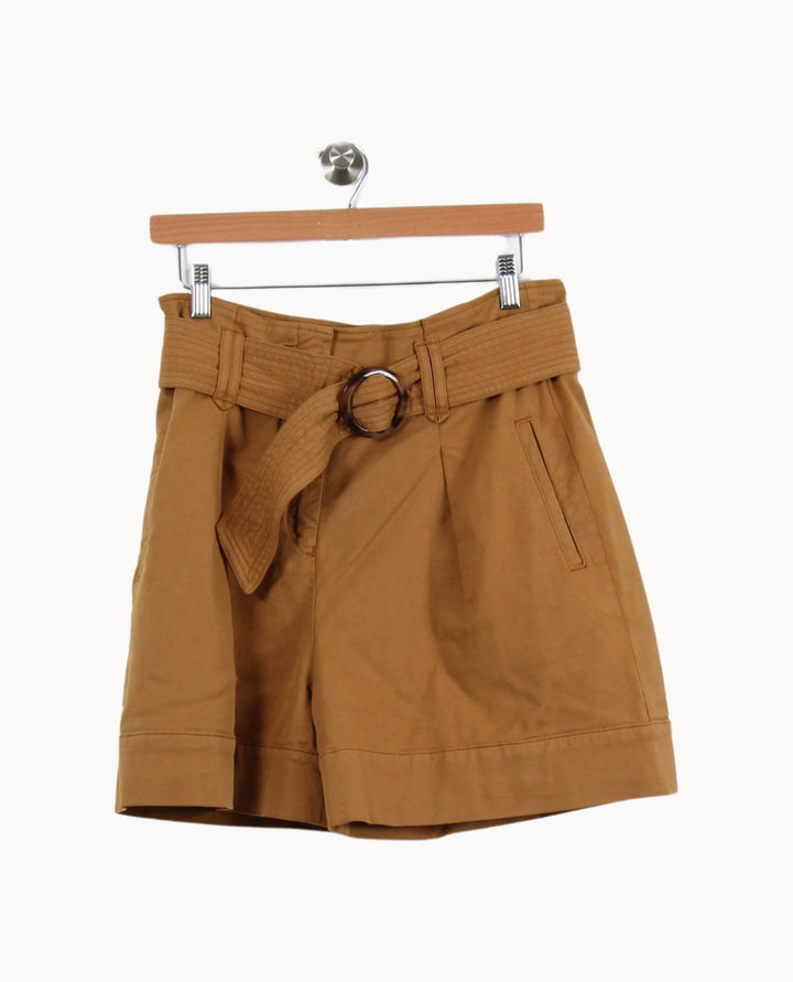 Short Taille Haute Marron - Taille L/40 de la marque Sézane | PARAD53399 - Vendu par Paradigme - Image 2
