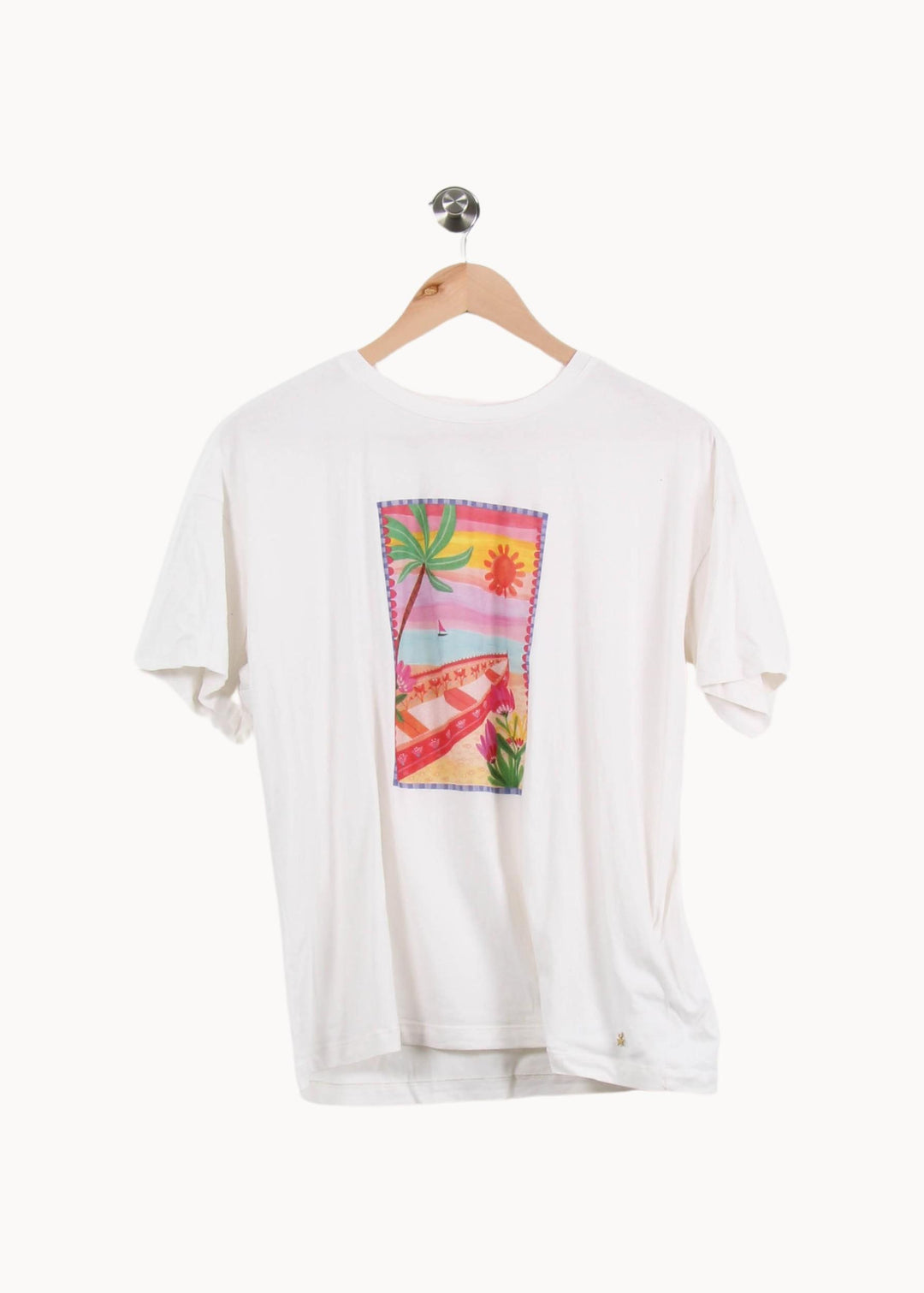 Tee-shirt Blanc - Taille L/40 de la marque Des petits hauts | PARAD53400 - Vendu par Paradigme - Image 2