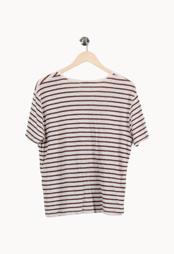 T-shirt Rayé Beige et Marron - Taille T.U. de la marque Maison 123 | PARAD53401 - Vendu par Paradigme - Image 4