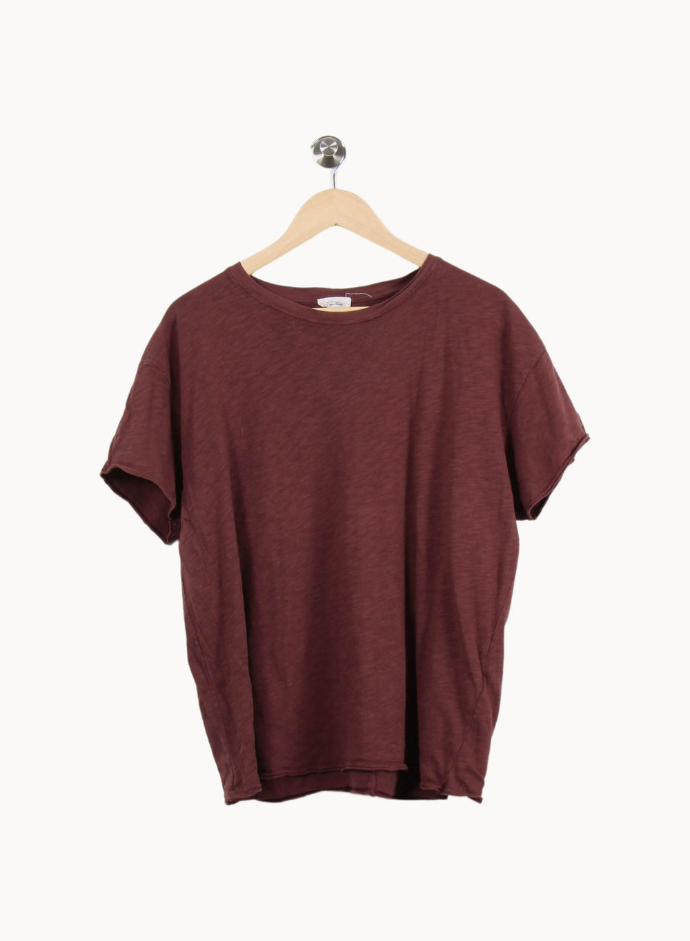 T-shirt Bordeaux - Taille L/40 de la marque American Vintage | PARAD53403 - Vendu par Paradigme - Image 2