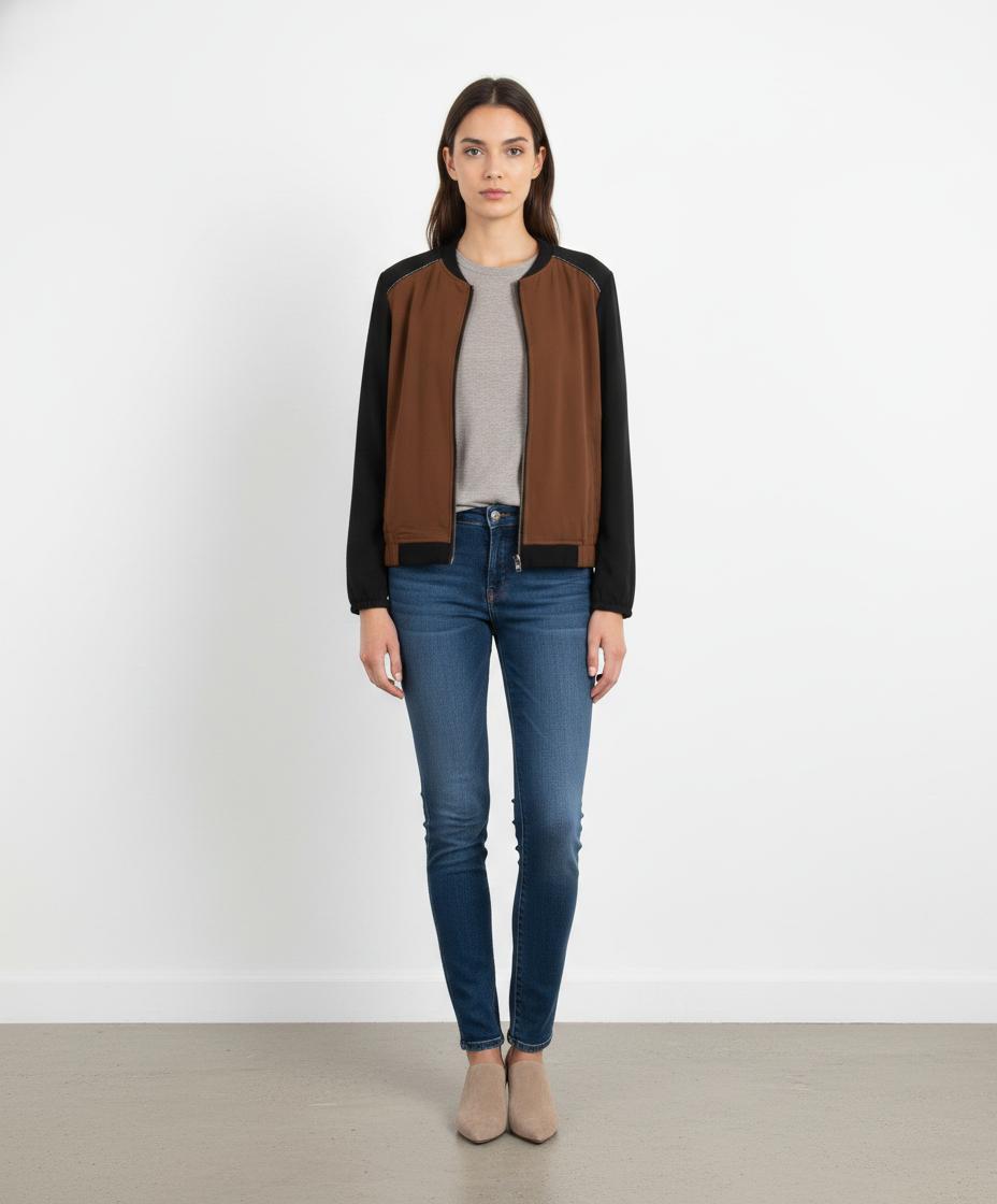 Blouson Marron et Noir - Taille S/36