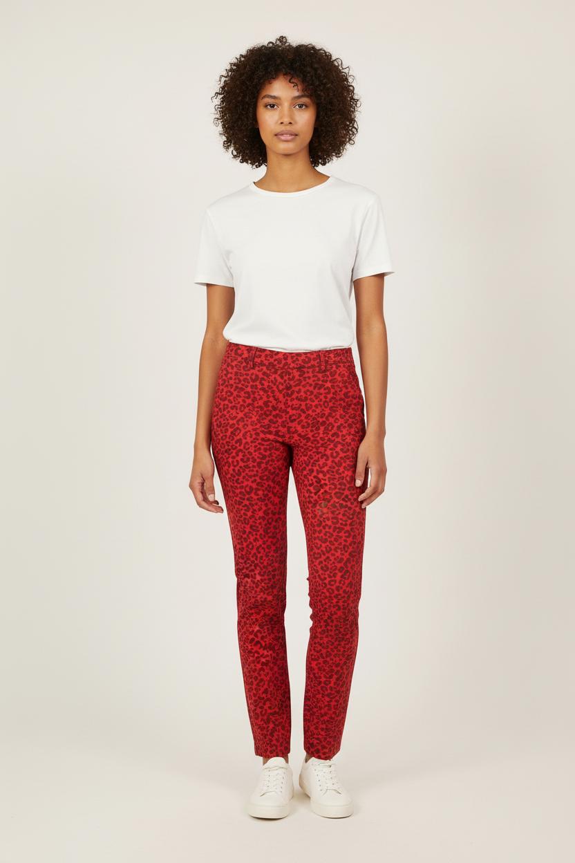 Pantalon Slim Rouge et Noir - Taille XS/34 de la marque Zadig&Voltaire | PARAD53456 - Vendu par Paradigme - Image 1