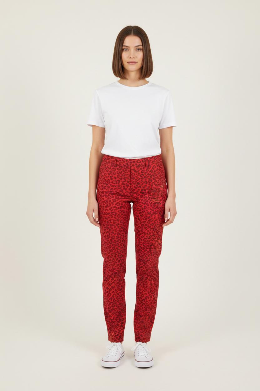 Pantalon Slim Rouge et Noir - Taille XS/34 de la marque Zadig&Voltaire | PARAD53459 - Vendu par Paradigme - Image 1