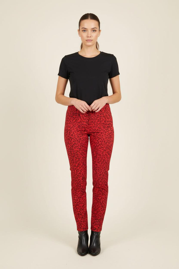 Pantalon Slim Rouge et Noir - Taille XS/34 de la marque Zadig&Voltaire | PARAD53460 - Vendu par Paradigme - Image 1