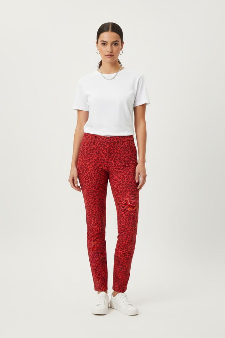 Pantalon Slim Rouge et Noir - Taille XS/34 de la marque Zadig&Voltaire | PARAD53462 - Vendu par Paradigme - Image 1