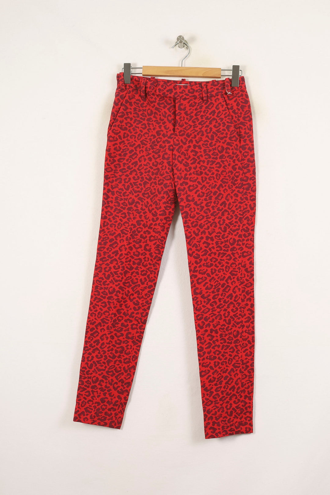 Pantalon Slim Rouge et Noir - Taille XS/34 de la marque Zadig&Voltaire | PARAD53462 - Vendu par Paradigme - Image 2