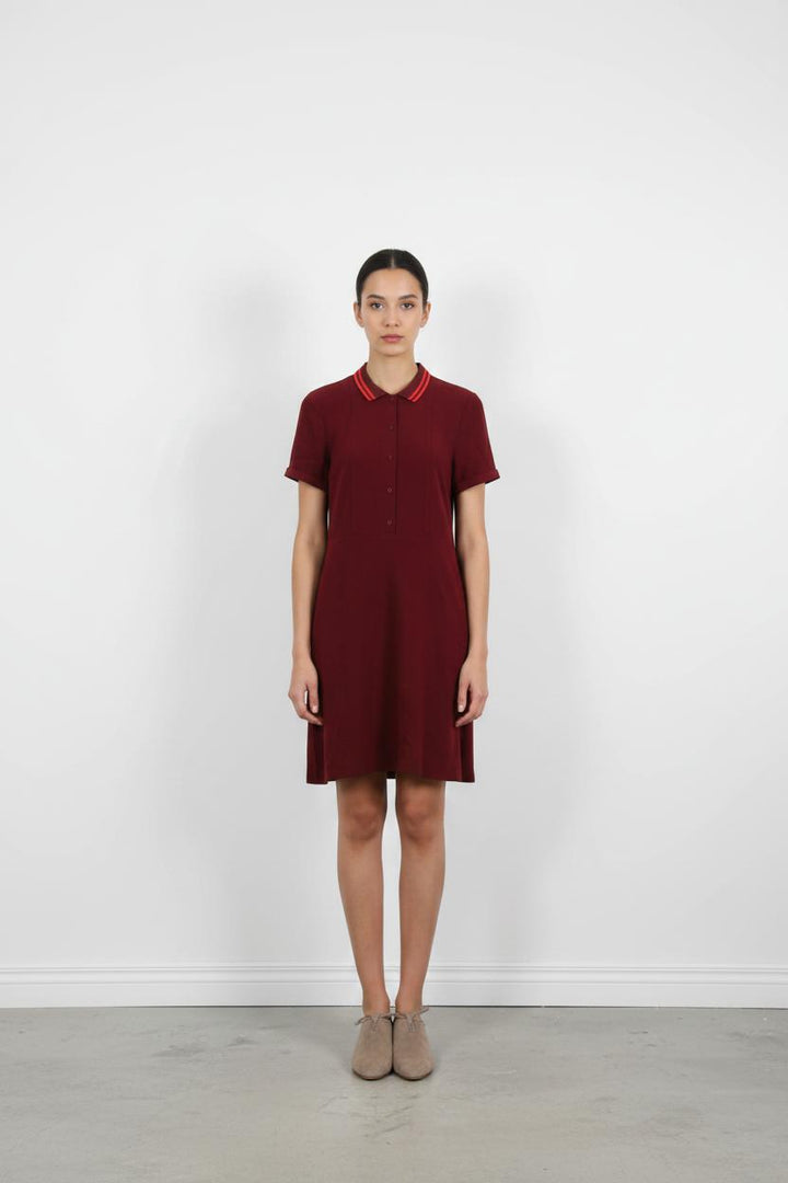 Robe Polo Bordeaux - Taille S/36