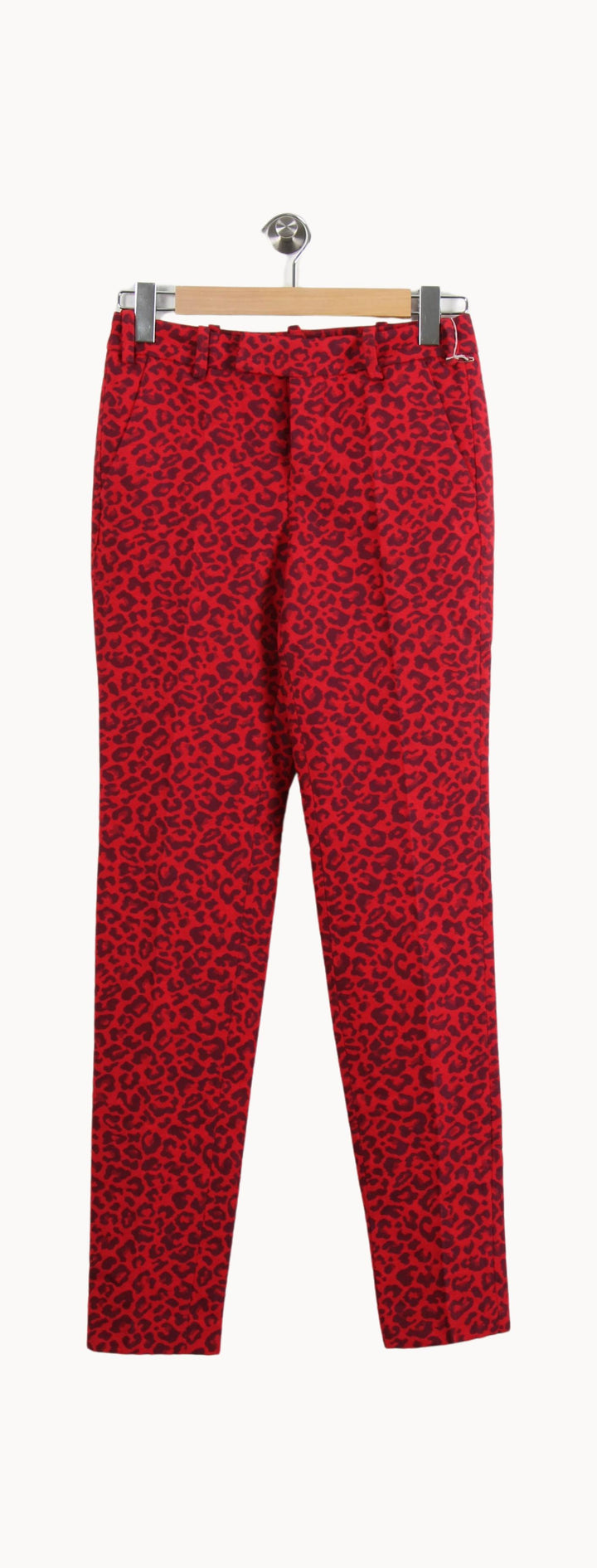 Pantalon Imprimé Léopard Rouge et Noir - Taille XS/34 de la marque Zadig&Voltaire | PARAD53475 - Vendu par Paradigme - Image 2