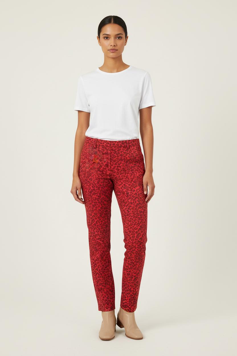 Pantalon Skinny Rouge et Noir - Taille XS/34 de la marque Zadig&Voltaire | PARAD53476 - Vendu par Paradigme - Image 1