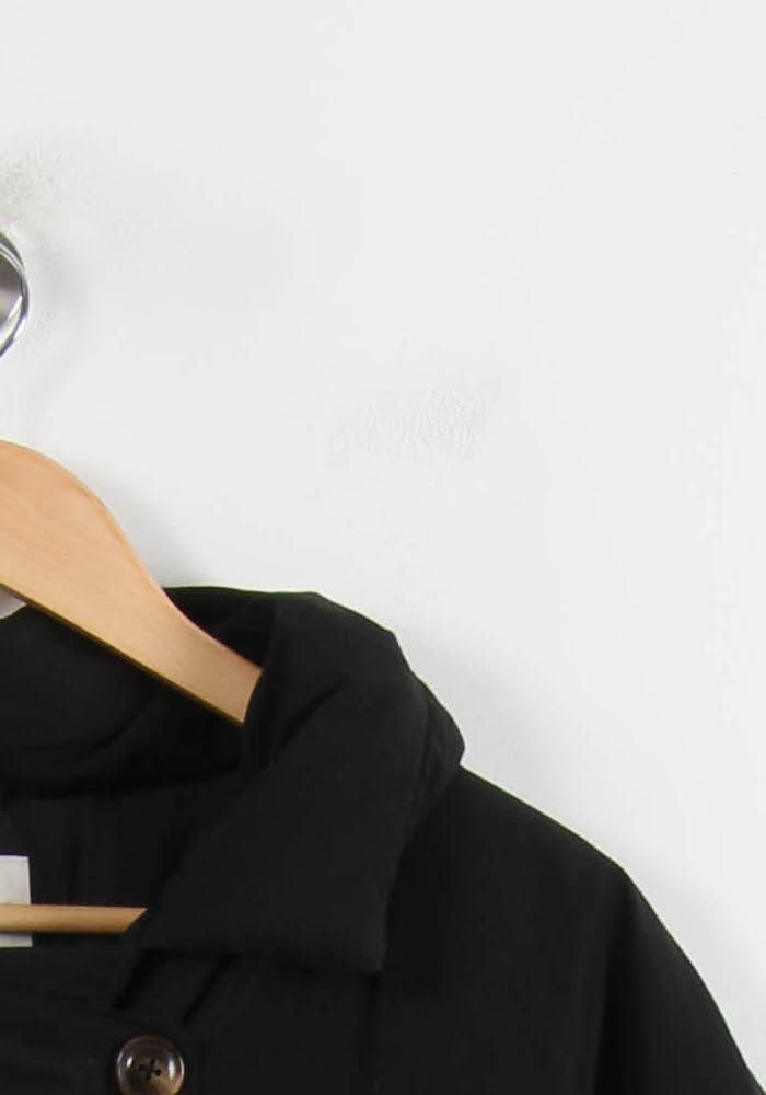 Manteau Noir - Taille S/36 de la marque La Petite Etoile | PARAD53486 - Vendu par Paradigme - Image 3