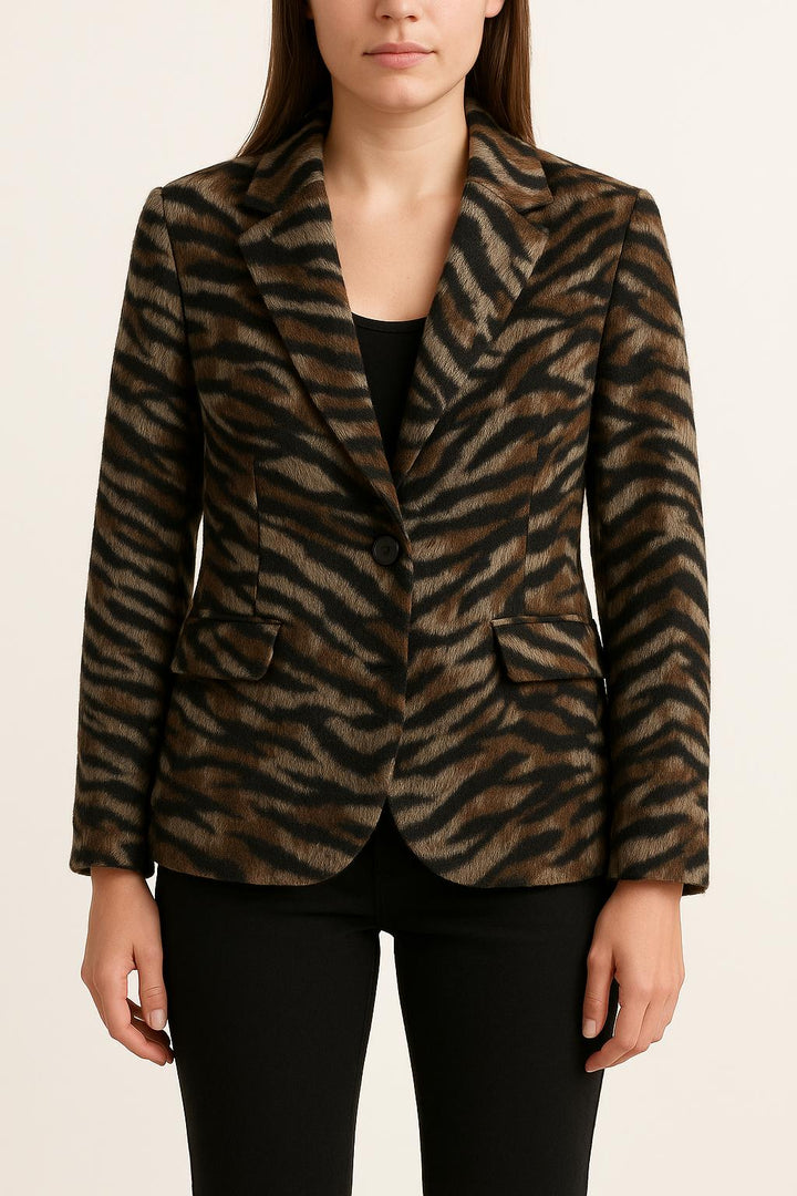 Blazer Marron et Noir - Taille XS/34 de la marque Zadig&Voltaire | PARAD53520 - Vendu par Paradigme - Image 1
