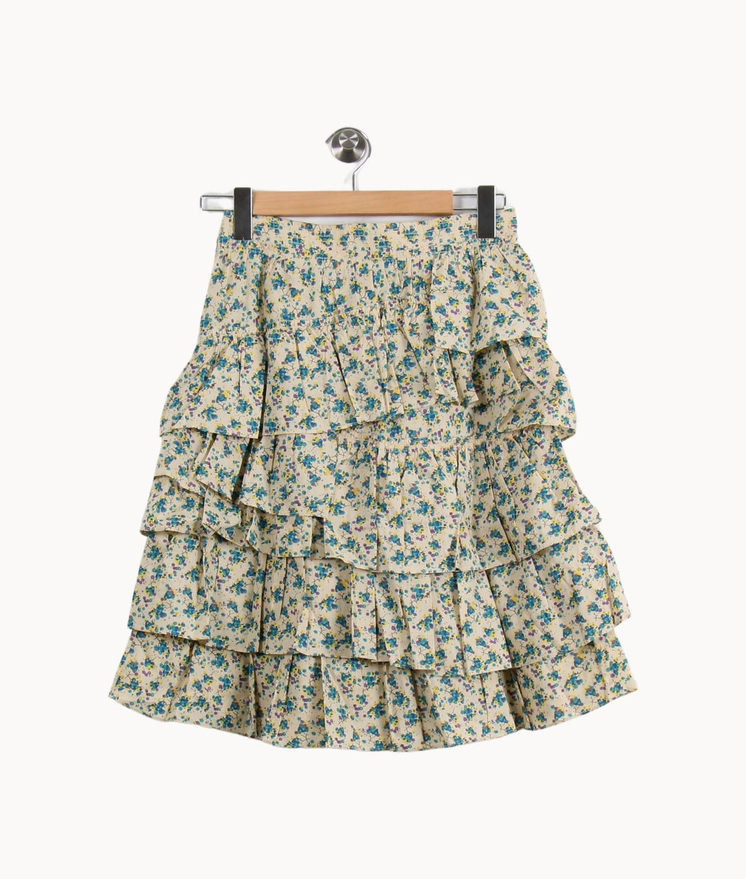 Jupe Volantée Écrue et Bleue - Taille XS/34 de la marque Zadig&Voltaire | PARAD53523 - Vendu par Paradigme - Image 4
