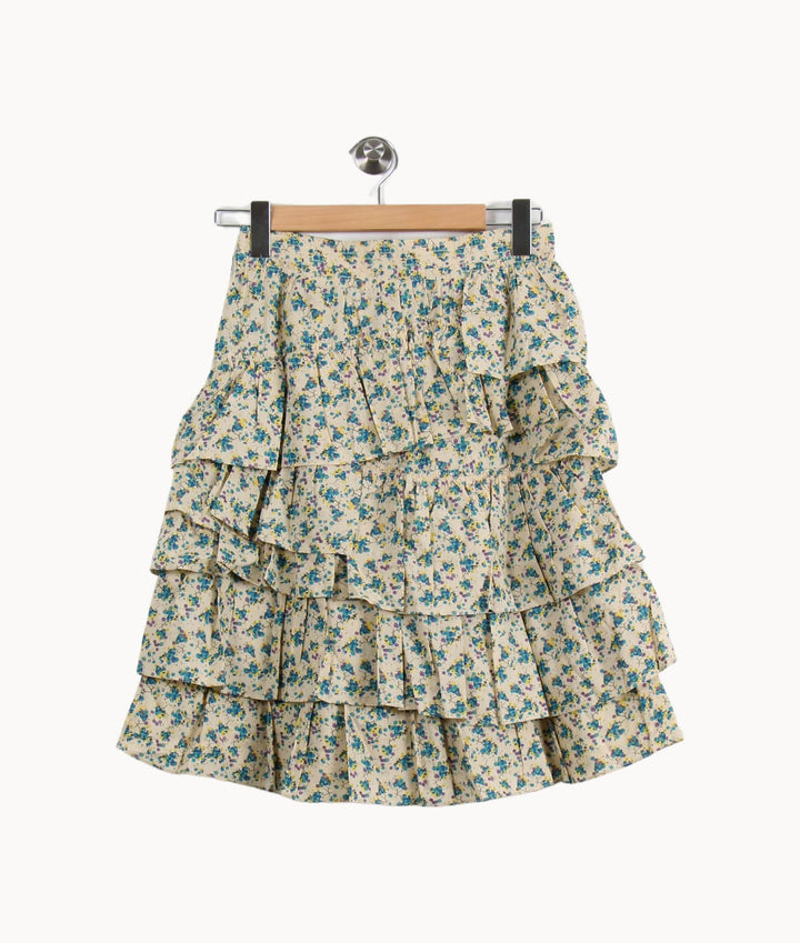 Jupe Volantée Écrue et Bleue - Taille XS/34 de la marque Zadig&Voltaire | PARAD53523 - Vendu par Paradigme - Image 4