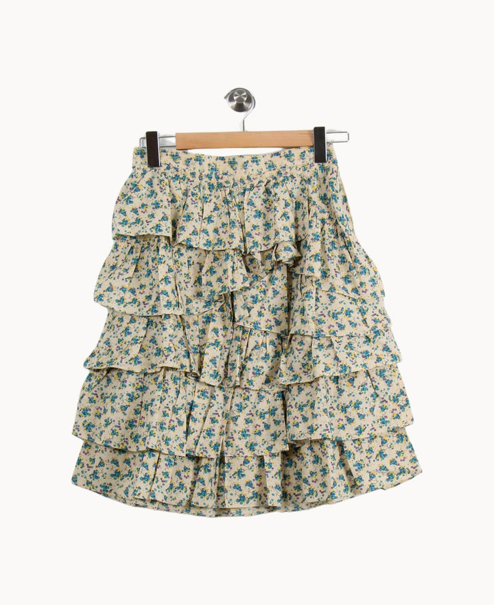Jupe Volantée Écrue et Bleue - Taille XS/34 de la marque Zadig&Voltaire | PARAD53523 - Vendu par Paradigme - Image 2