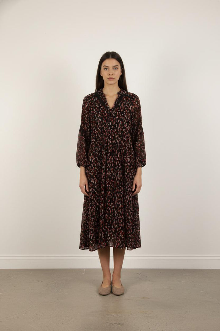 Robe Longue Noire et Rouge - Taille S/36