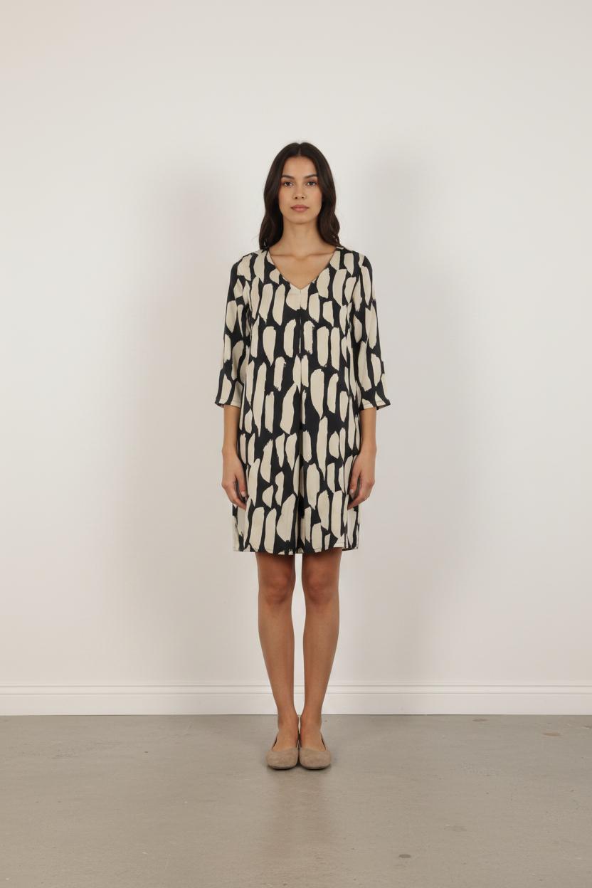 Robe Noire et Beige - Taille S/36