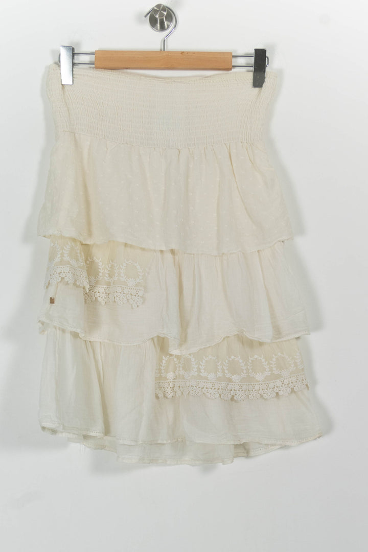 Jupe Volantée Beige - Taille S/36 de la marque I.Code | PARAD53545 - Vendu par Paradigme - Image 4