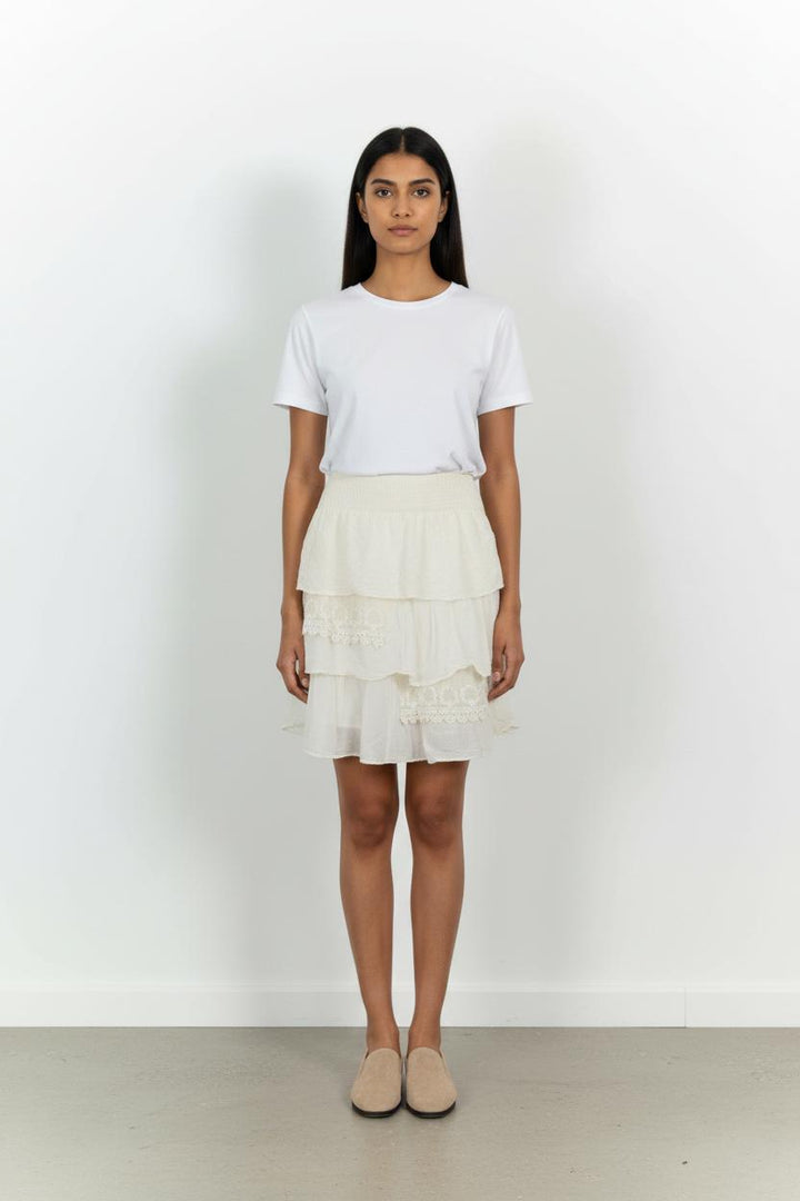 Jupe Volantée Beige - Taille S/36 de la marque I.Code | PARAD53545 - Vendu par Paradigme - Image 1
