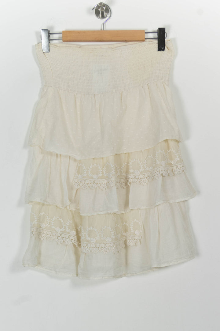 Jupe Volantée Beige - Taille S/36 de la marque I.Code | PARAD53545 - Vendu par Paradigme - Image 2