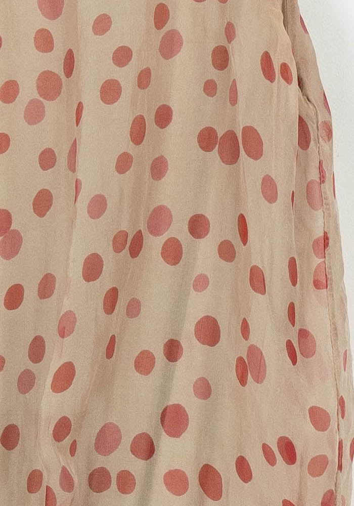 Robe Beige et Rouge - Taille S/36 de la marque La Fée Maraboutée | PARAD53561 - Vendu par Paradigme - Image 3