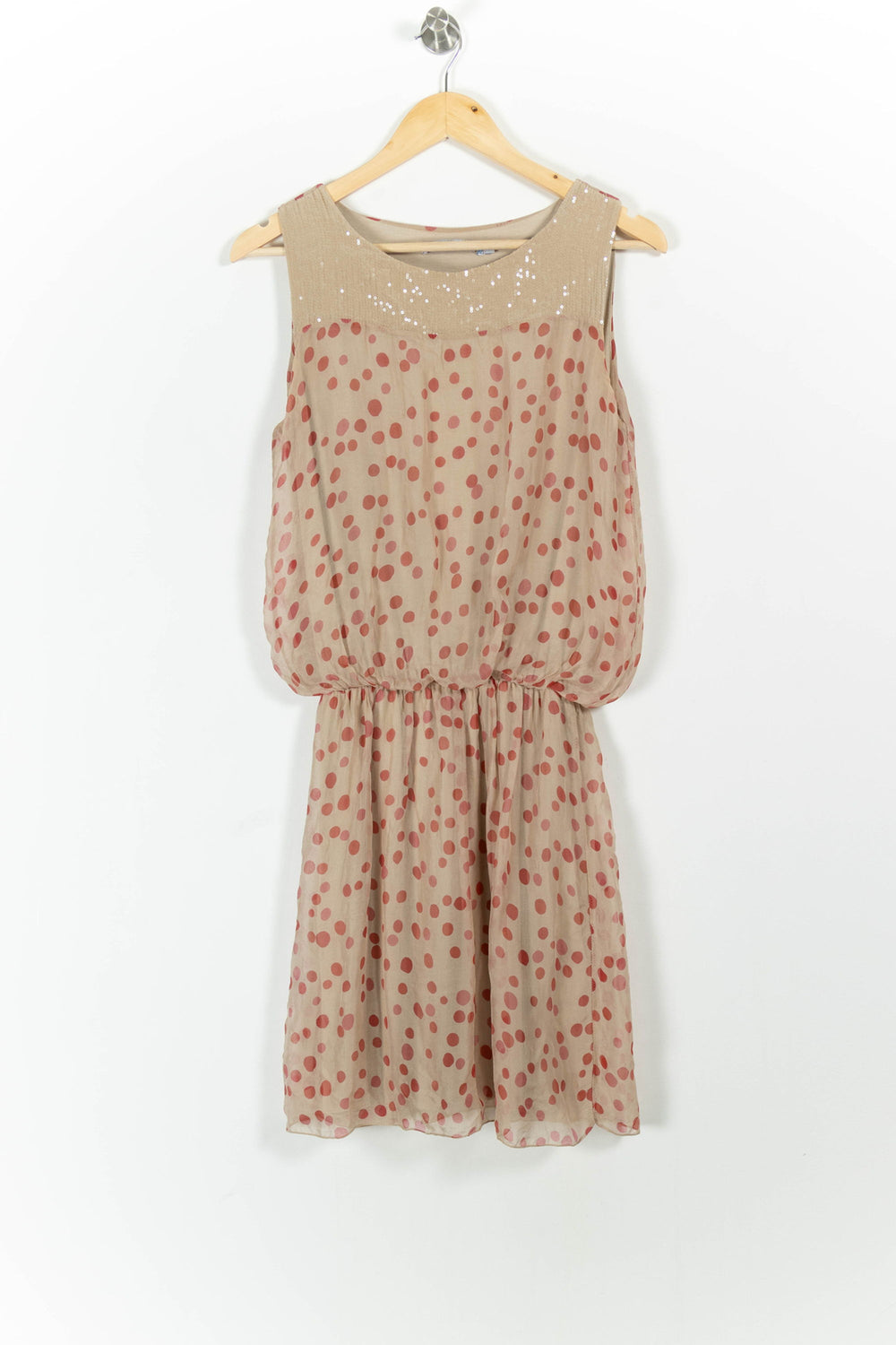 Robe Beige et Rouge - Taille S/36 de la marque La Fée Maraboutée | PARAD53561 - Vendu par Paradigme - Image 2