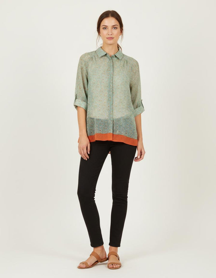 Chemise Verte et Orange - Taille XL/42